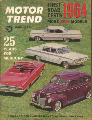 MOTOR TREND 1963 OCT - SMOKEY, MERCURY, DODGE, 428mph